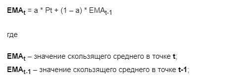 (формула EMA)