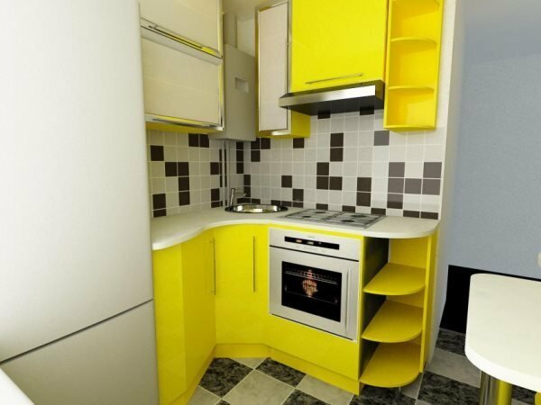 Маленькая кухня для большинства – это огромная проблема. Однако не стоит расстраиваться, даже если площадь кухни в хрущевке – всего 5.5 квадратов: есть способы красиво оформить кухню, сделав её больше. Для любителей канареечного цвета.