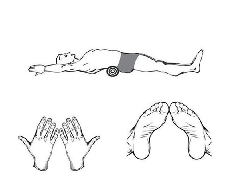 Упражнения массажный валик поясница. Японский валик для спины. Валик для спины упражнения. Растяжка для поясницы с валиком. Валик для поясницы упражнения.