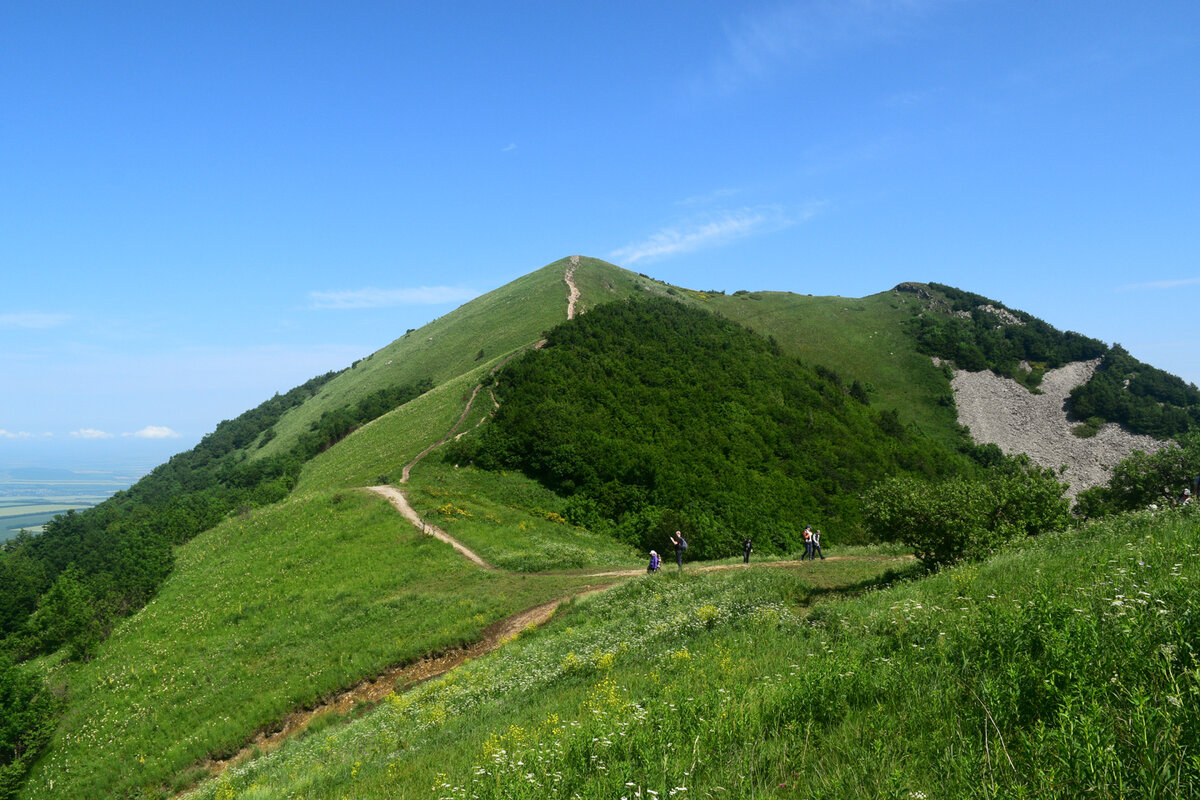 Седловина и Малый Тау