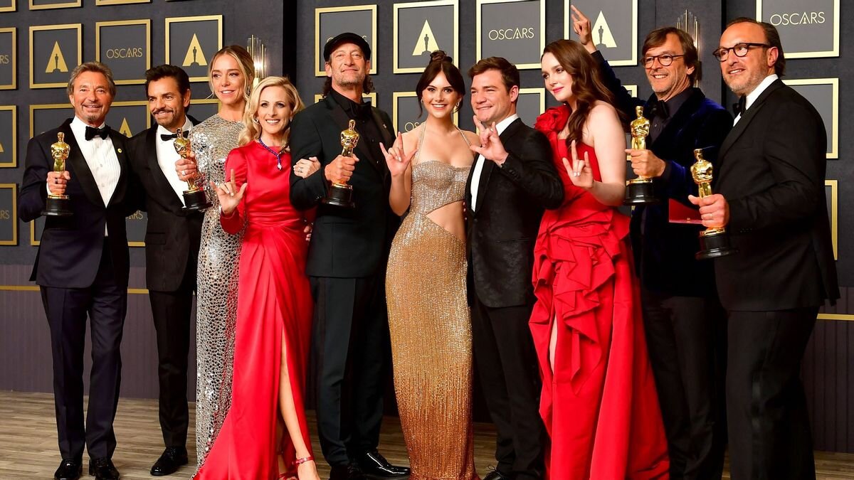 Команда фильма CODA на "Оскаре" 2022