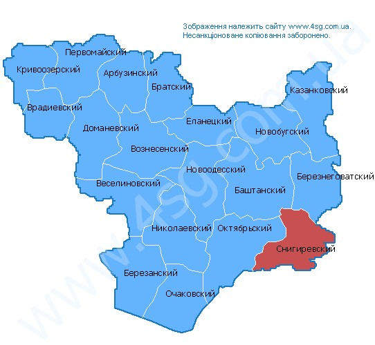 Карта николаевской области подробная с городами и поселками