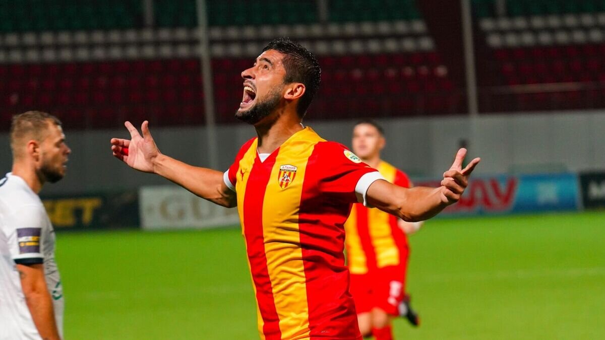    Нападающий "Алании" Ислам Машуков© пресс-служба ФК "Алания"