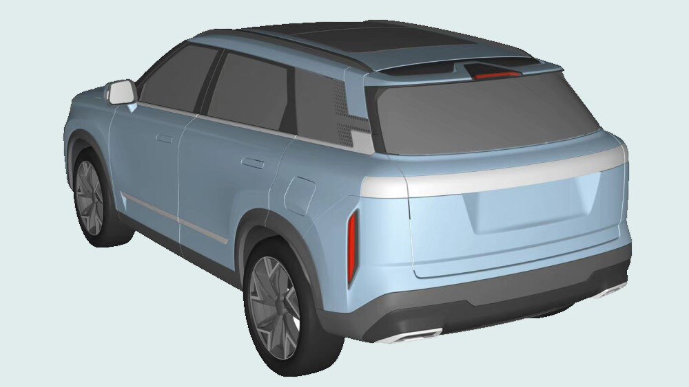 На патентном изображении: кроссовер Chery T1EJ