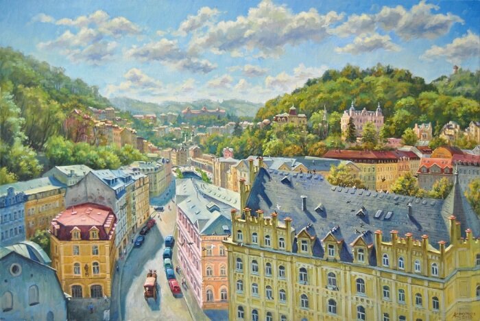 Улица Карла-IV в Карловых Варах