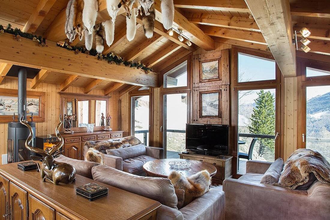 Интерьер дома в стиле Шале. Яндекс картинки