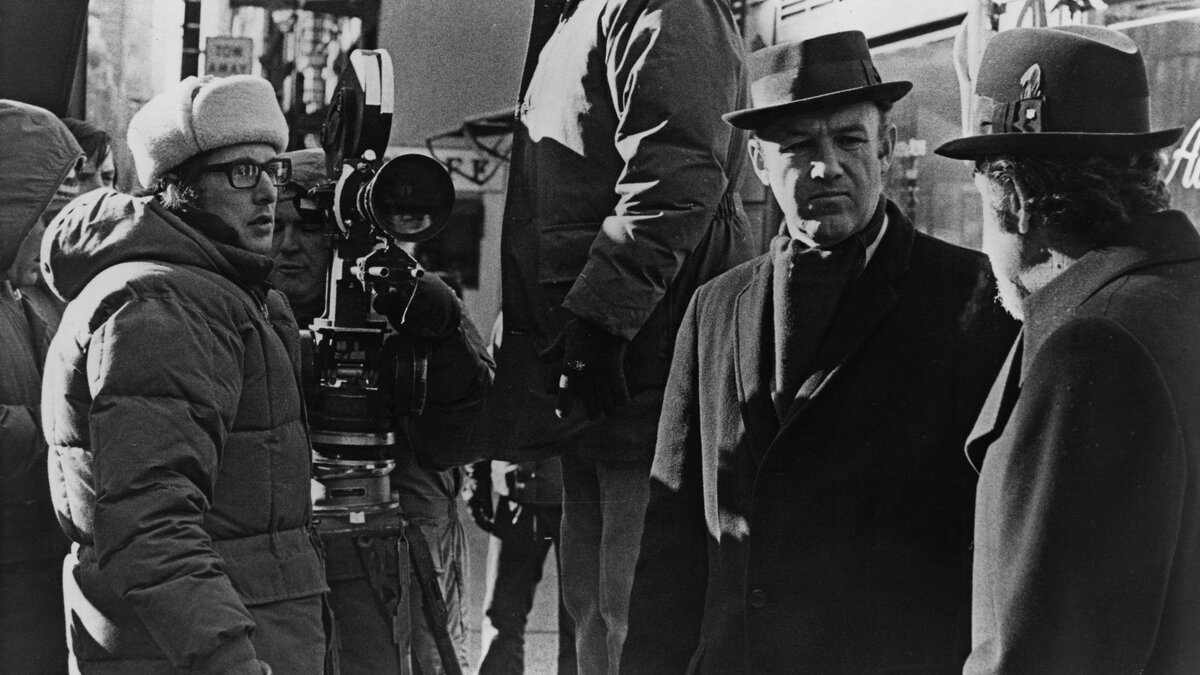 Уильям Фридкин на съемках фильма "Французский связной" (1971)