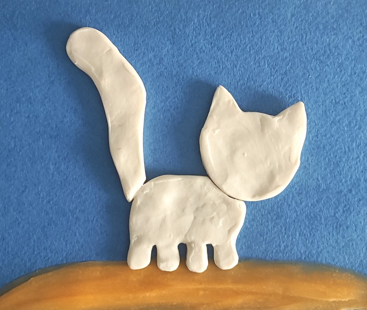 Кот из пластилина