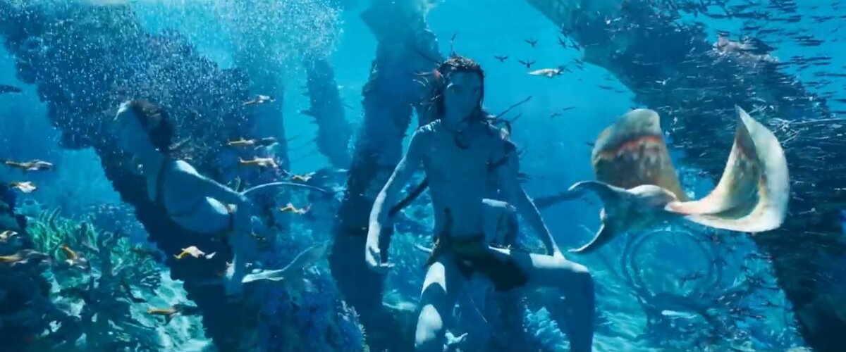 Кадр из х/ф "Аватар - 2: Путь воды" (США, 2022 г)