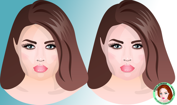 Пример здорового золотистого тона кожи