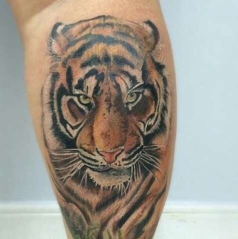 Татуировки оскал тигра (79 фото)