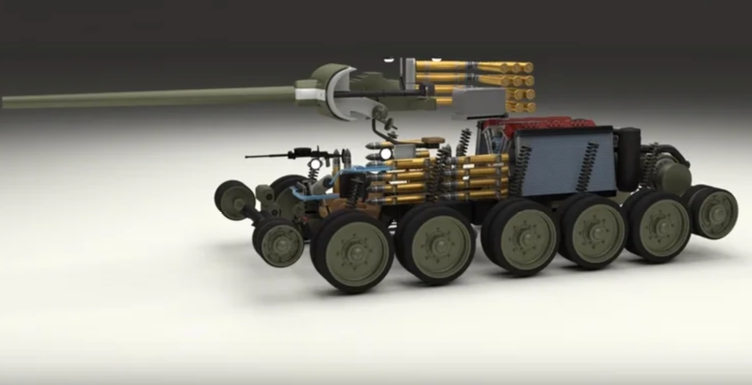 3D- модель советского танка Т-34