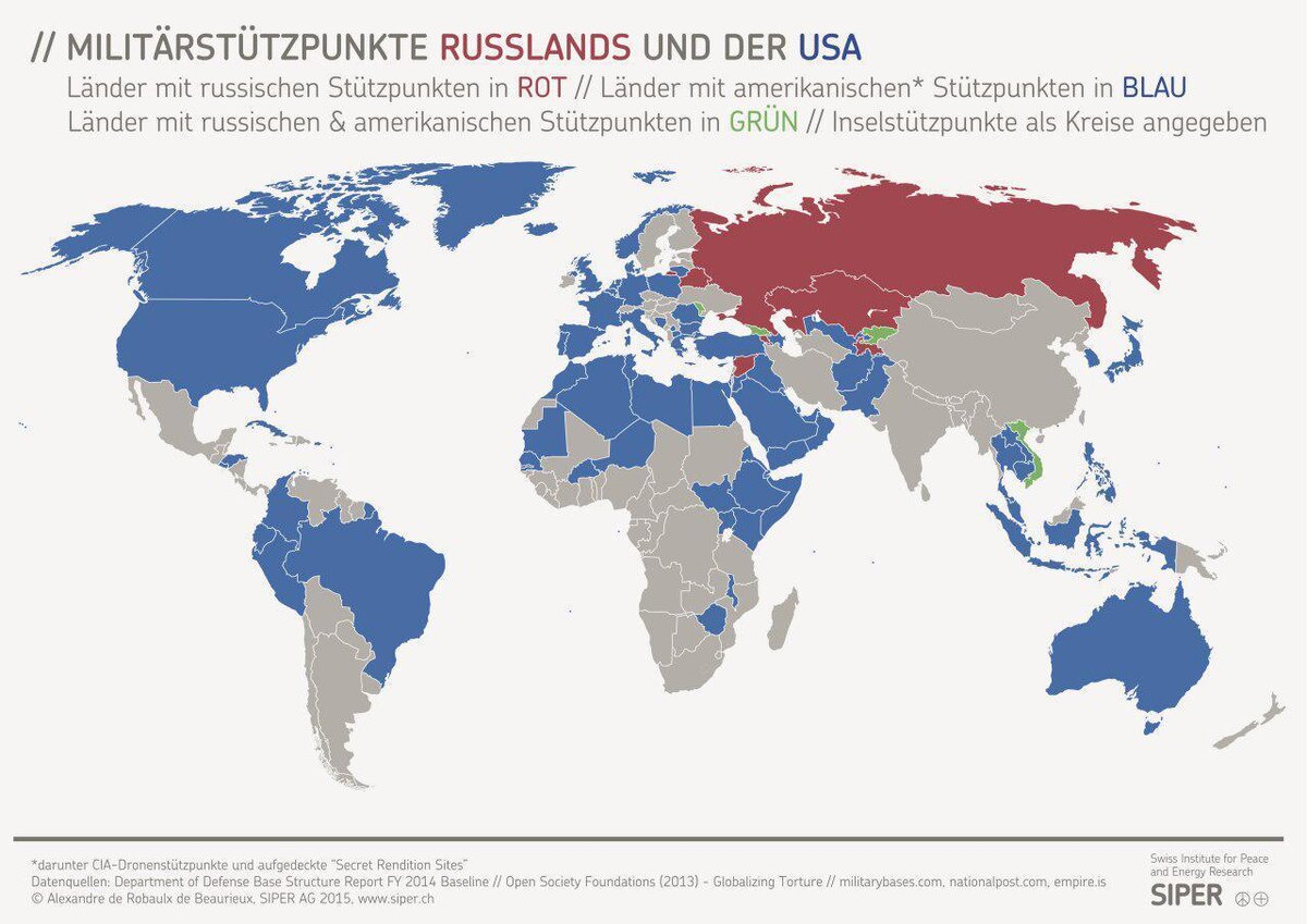 Карта расположения нато