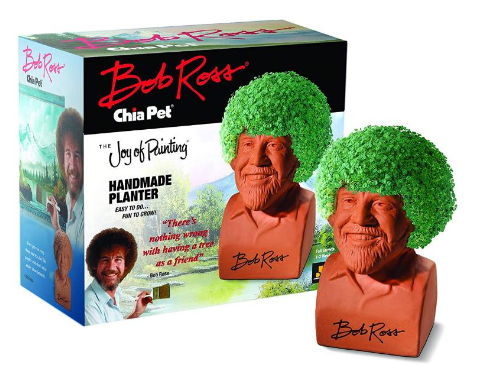 Forget the hedgehog, upgrade your chia pet to painting sensation Bob Ross.