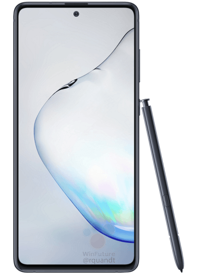 Galaxy Note 10 Lite  front render/ image by WinFuture.de