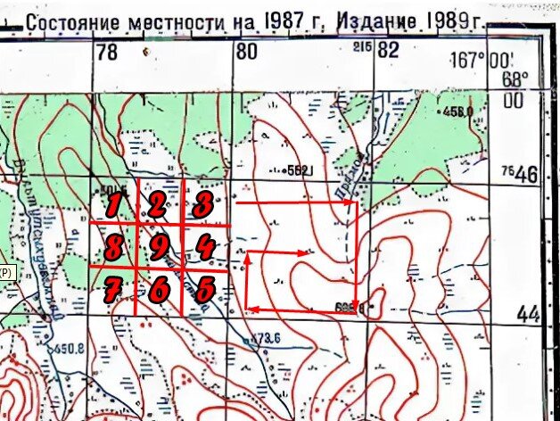 Карта по военной топографии