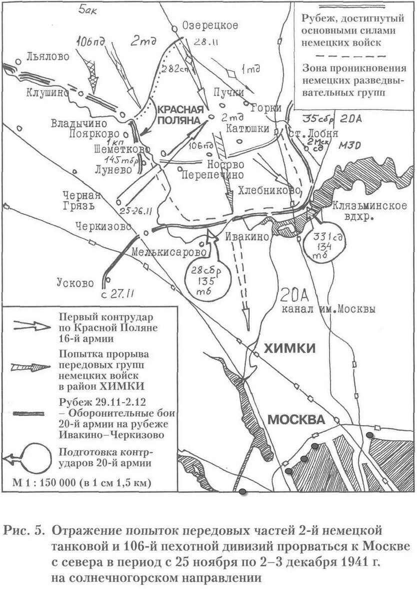 Карта боев снегири