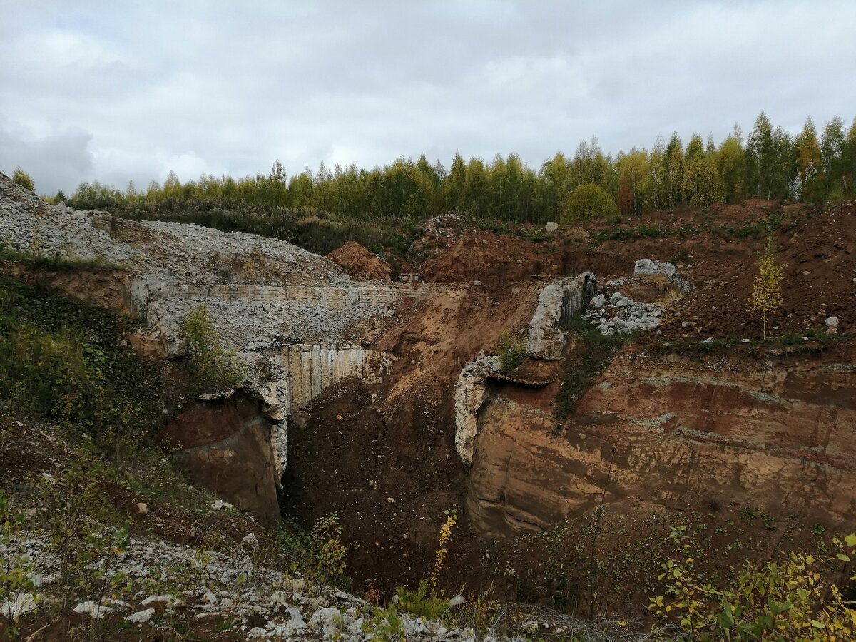 Раскопанная ШПУ