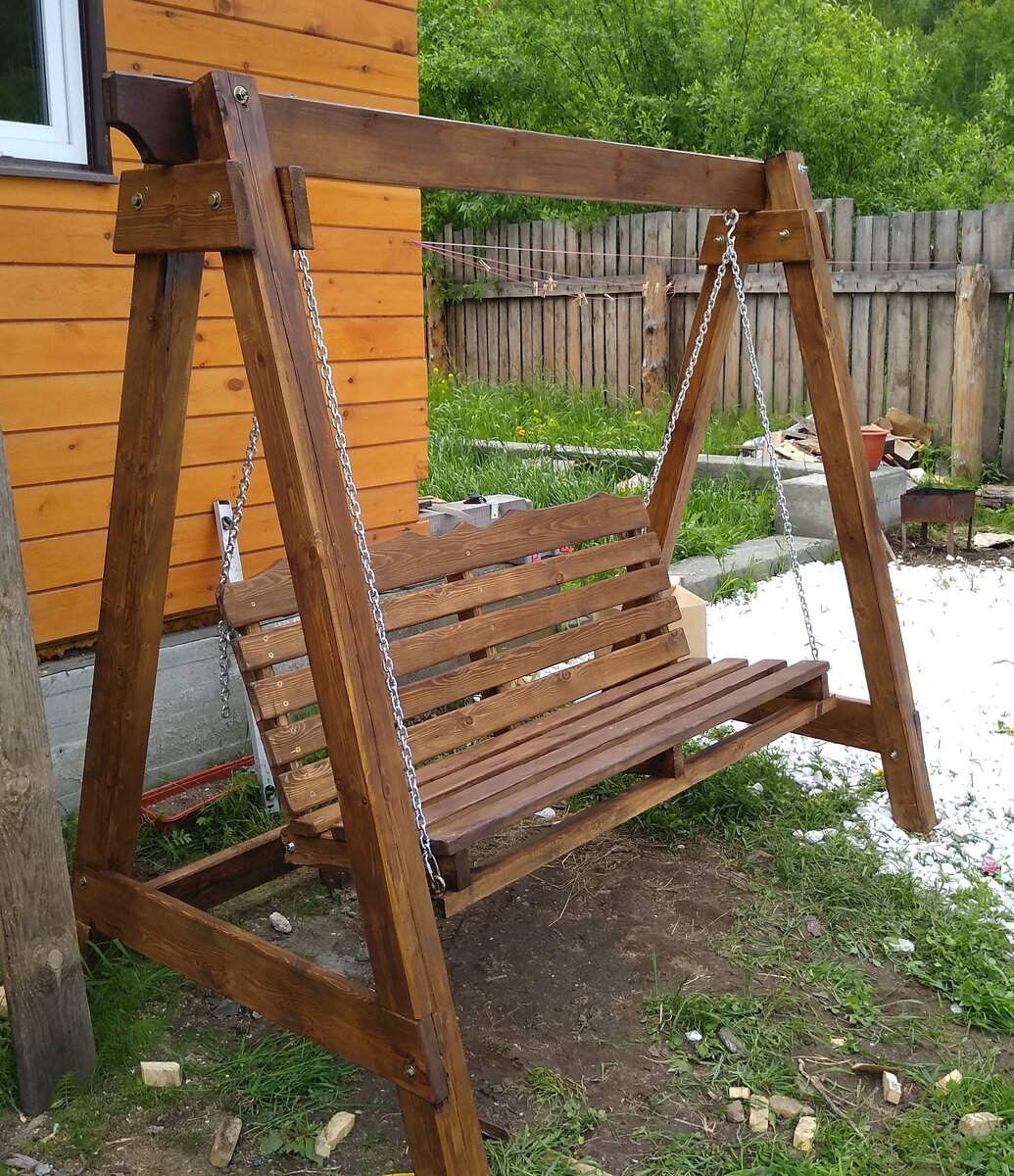 Качелька своими руками для сада и огорода.