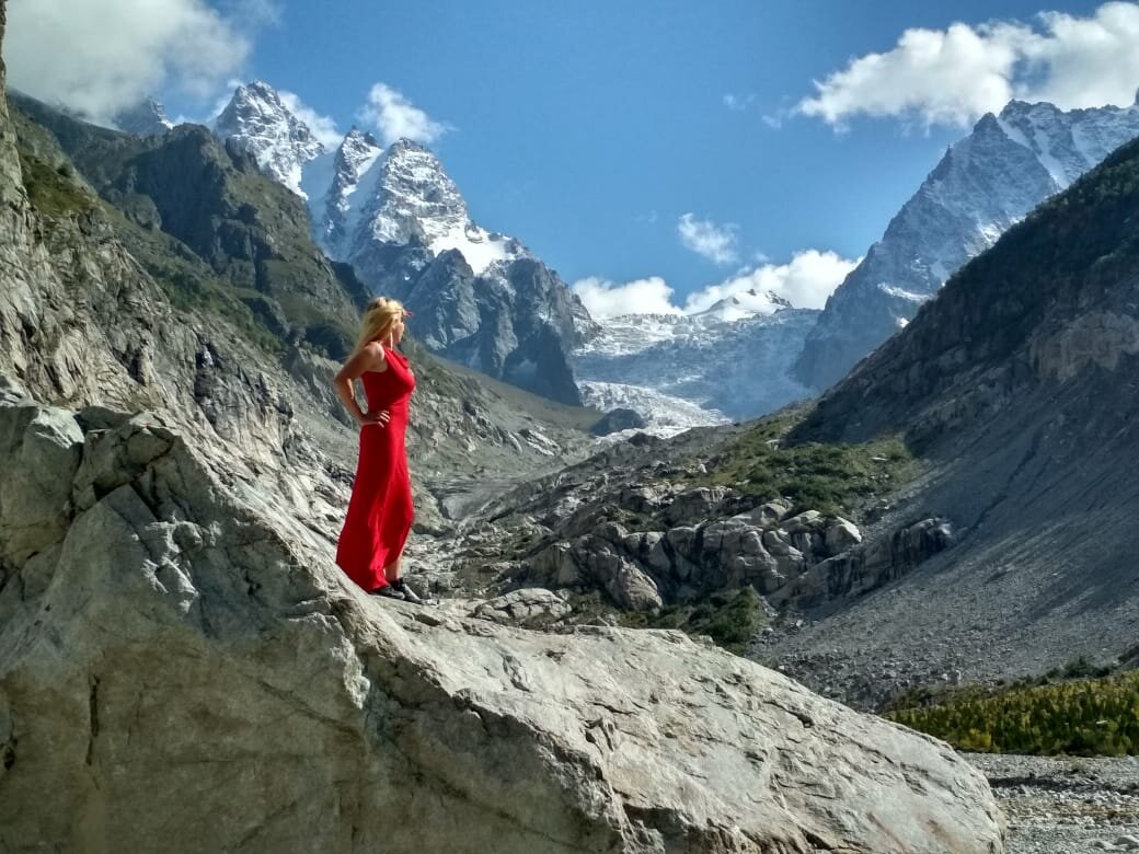 Ледник Караугом. Фото: Черникова Оксана (Каматахостел)