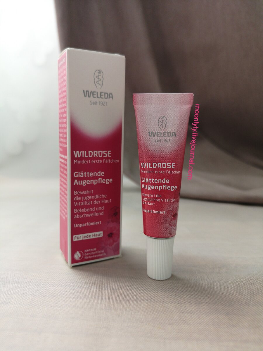 Восстанавливающий розовый крем для контура глаз от Weleda