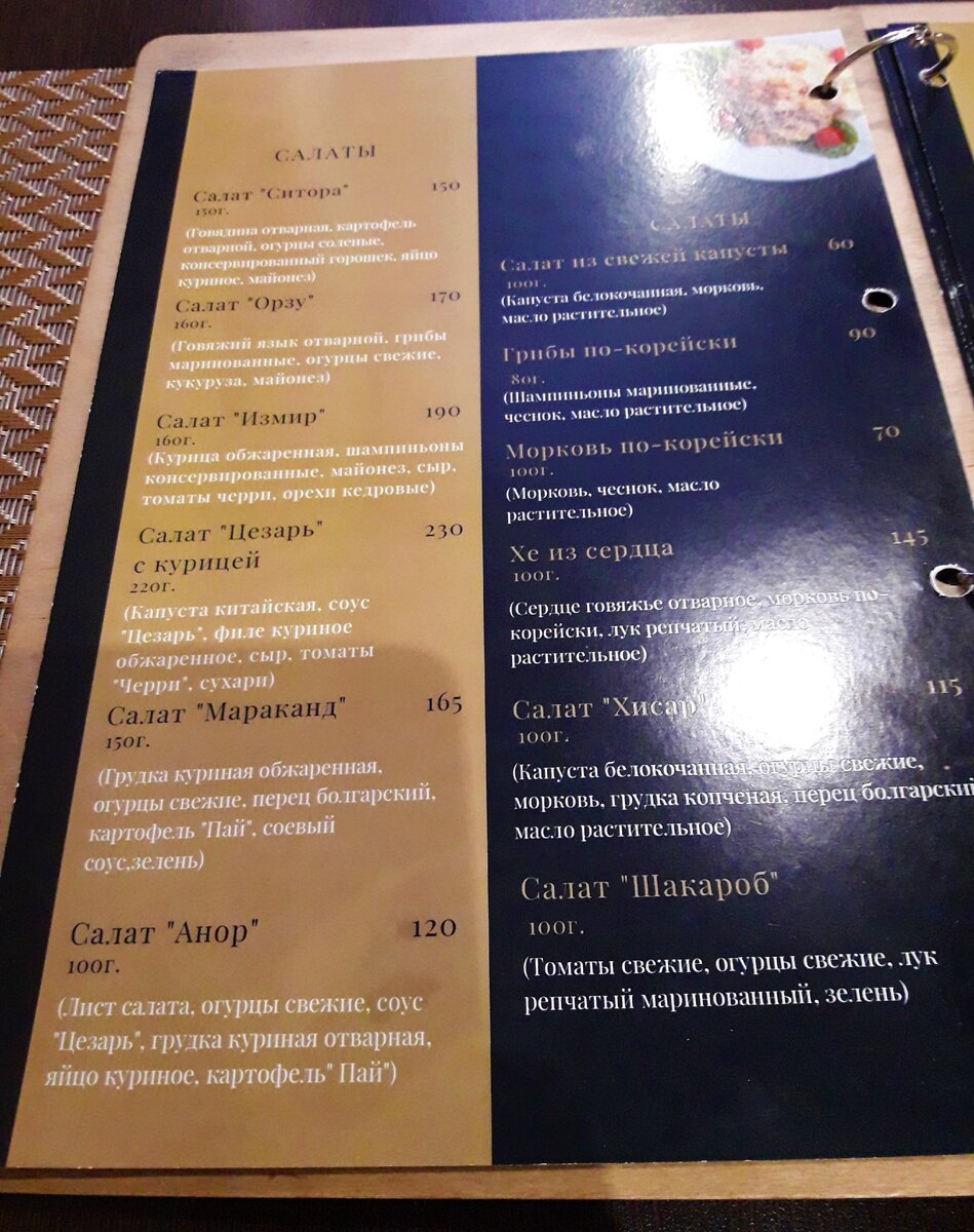 Кафе йошкар ола меню
