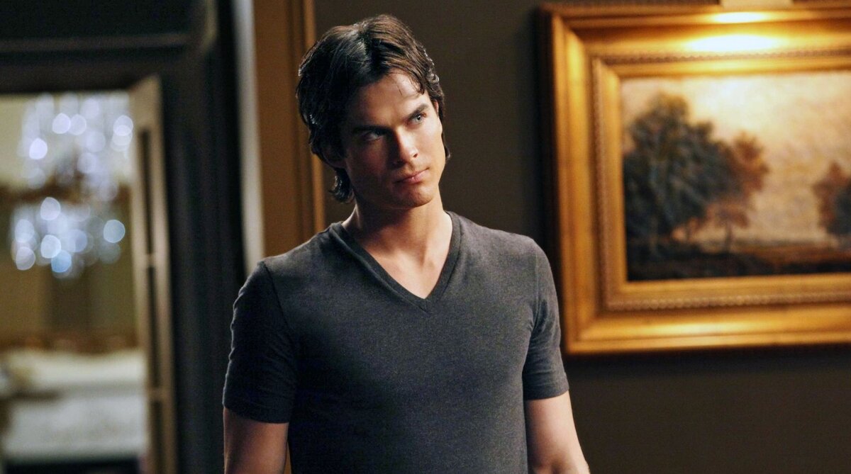 Йен Сомерхолдер. Кадр из сериала "Дневники Вампира"