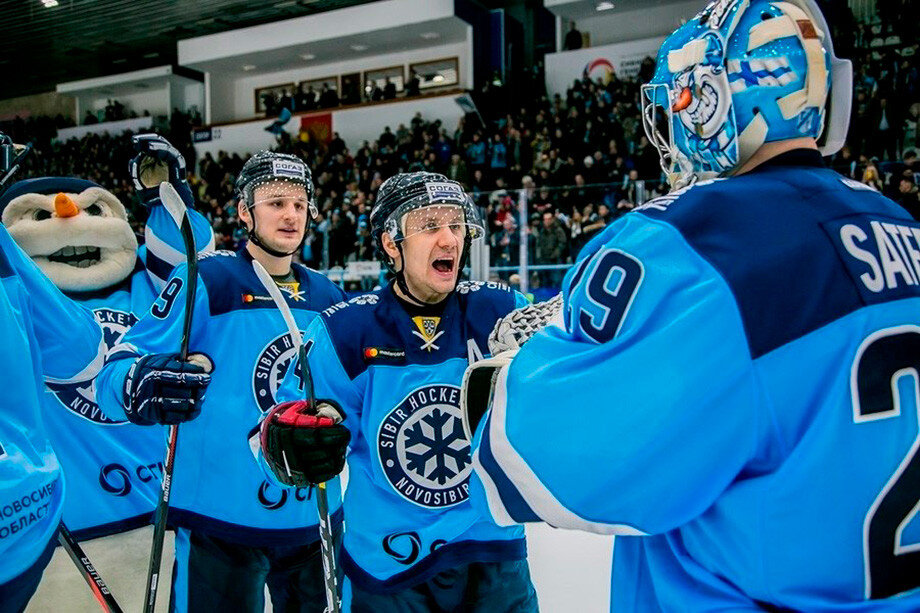 ХК "Сибирь" 2:0 в серии с ХК "Автомобилист". Фото КХЛ.