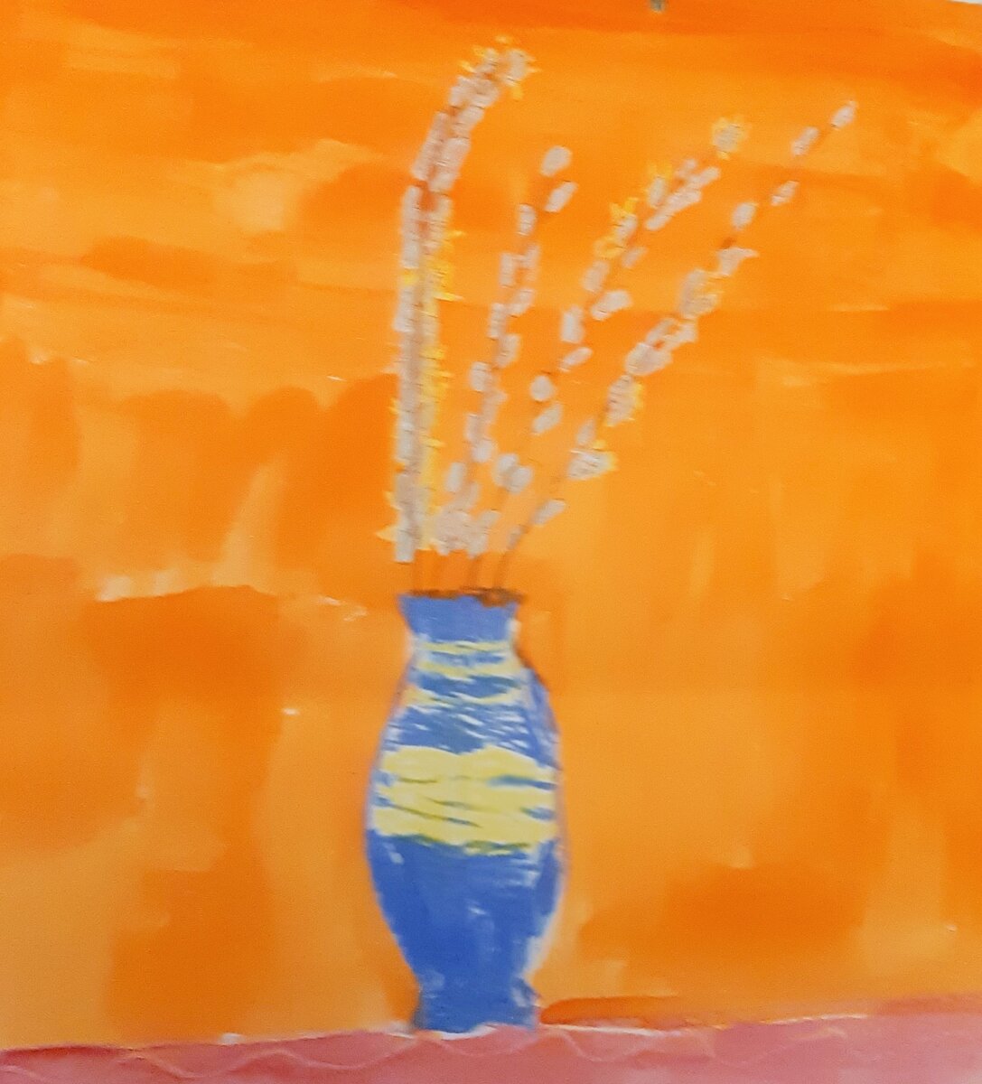 "С 8 Марта, мама!" Детский рисунок моей дочери.