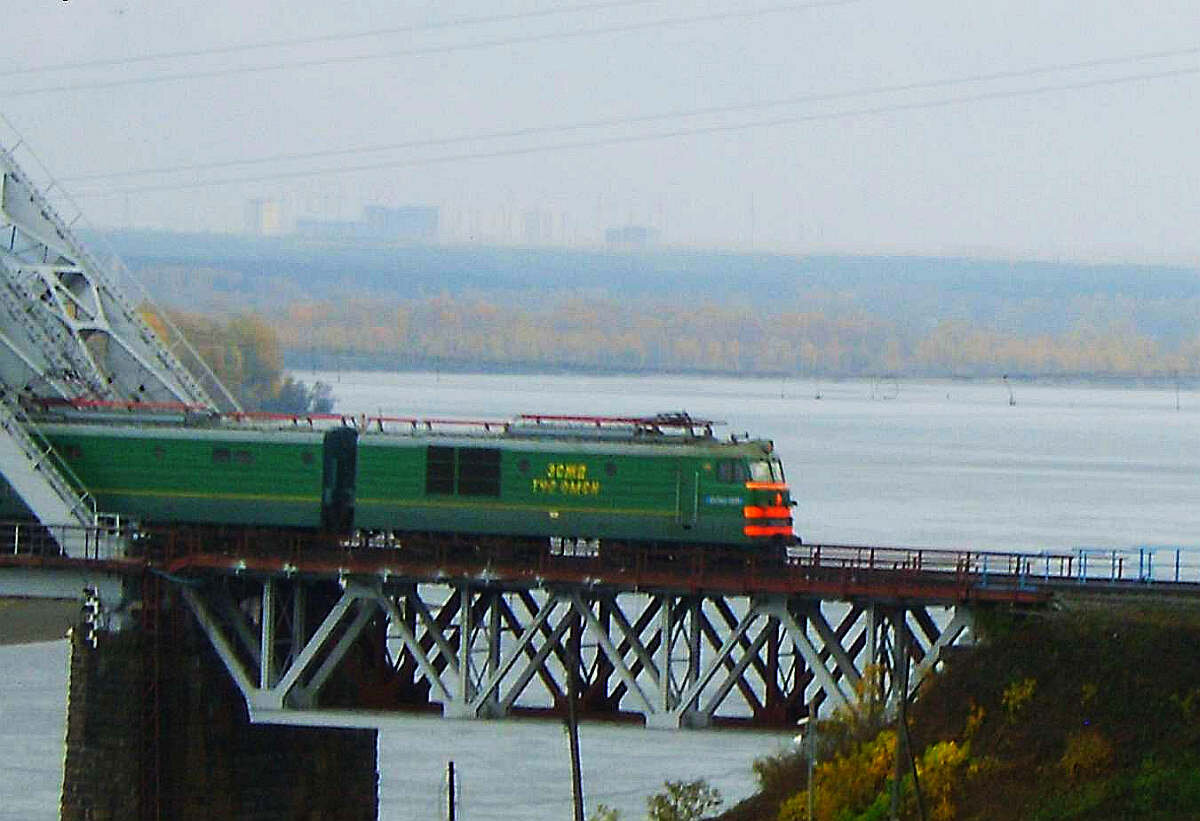 жд мост через обь