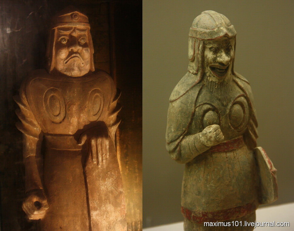 Бородатые пехотинцы сербов-сяньби. Государство табгачей - Тоба Вэй (Северная Вэй), 4-6 вв. Китай. Музей Лояна. Фото автора.