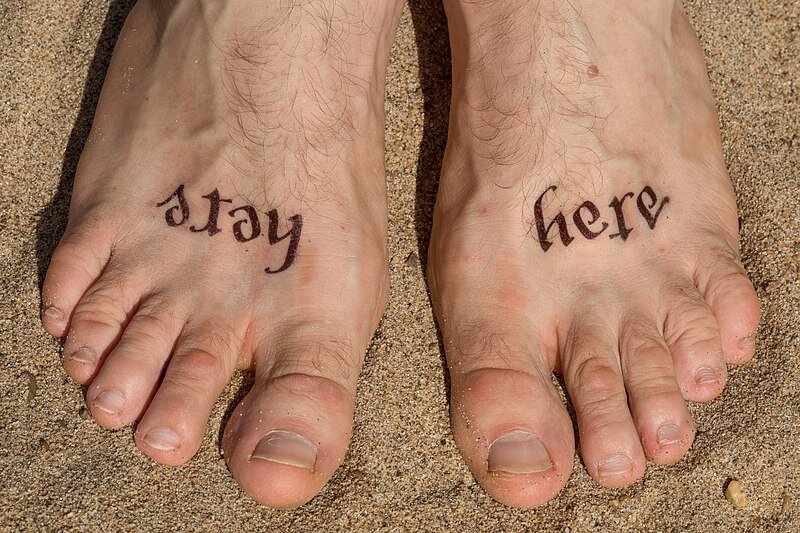 Тату  делают в самых неожиданных местах