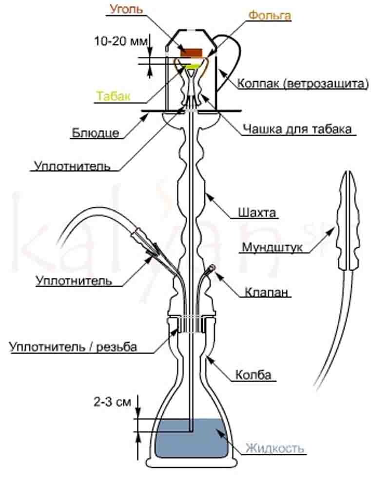 Устройство кальяна