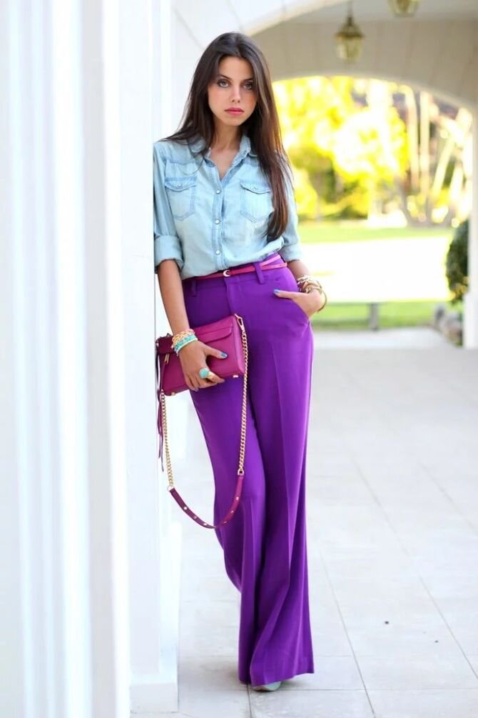 Фиолетовые ботильоны: правила комбинирования | Мода от paraskevat.ru