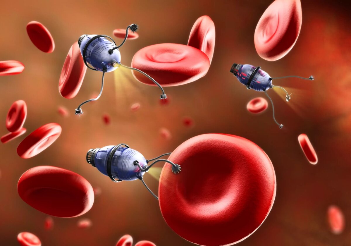 Нано- роботы чистят кровь