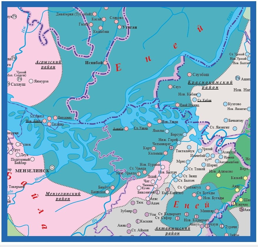 Территория расселения енейцев.