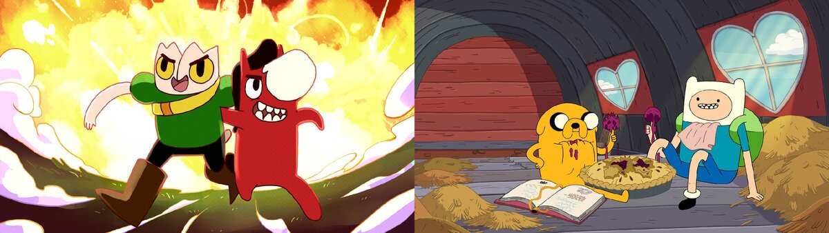 Наглядное сравнение главных героев двух сериалов