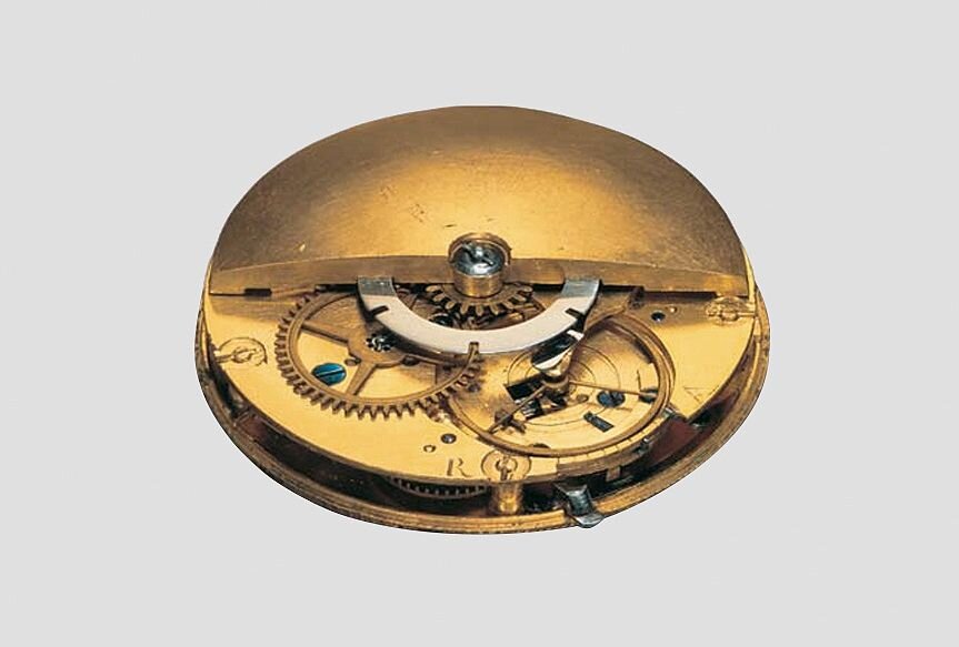 Первый механизм с автоподзаводом Абрахама-Луи Перреле 