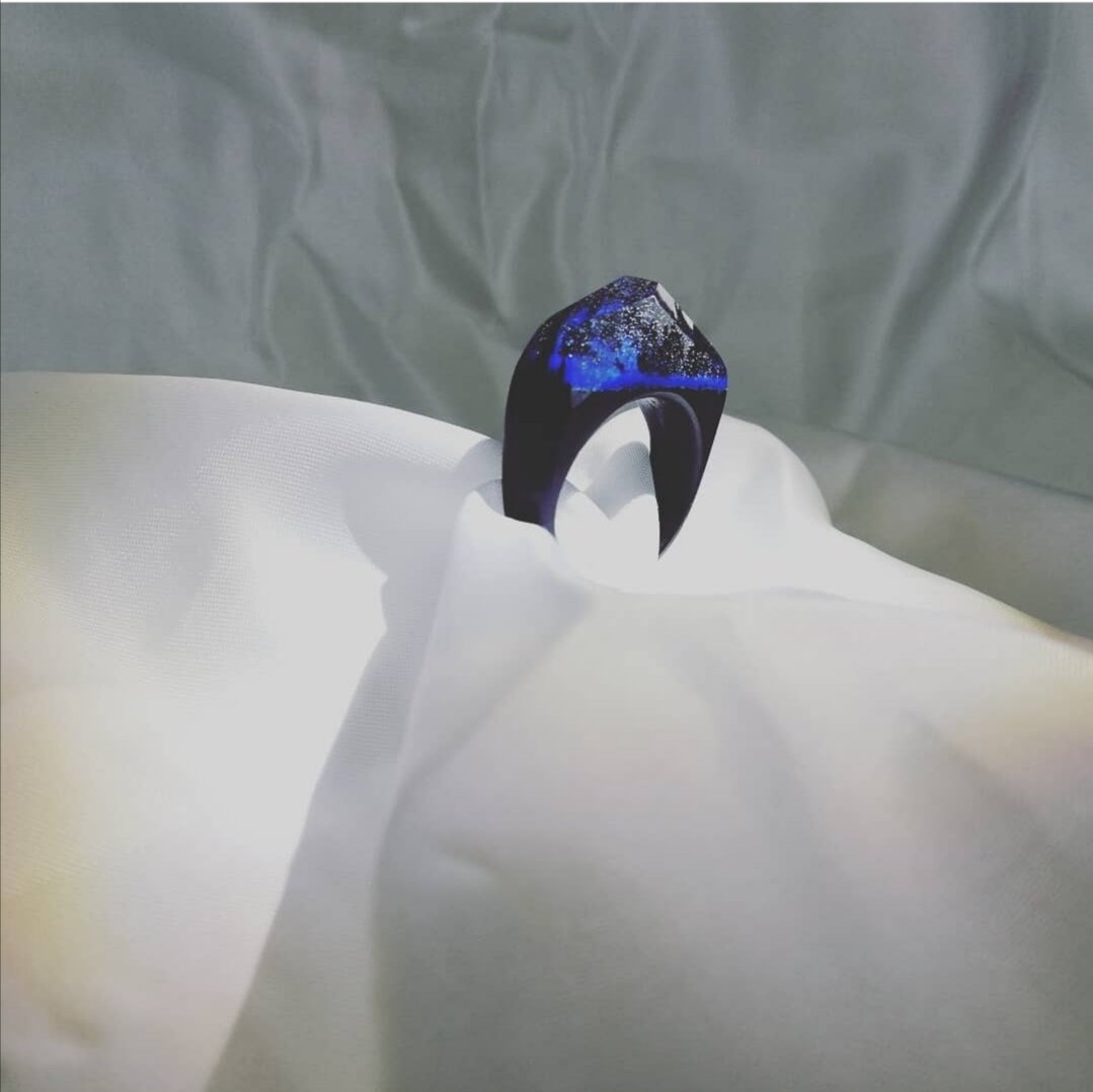 Кольцо "Ночное звёздное небо" 