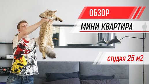 Download Video: Как выжать максимум из студии 25 кв.м. Дизайн в скандинавском стиле. Рум тур.