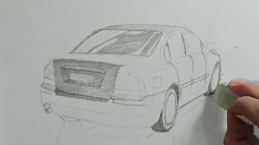 How to Draw a Volvo C70 Cabrio / Как нарисовать Volvo C70 Cabrio