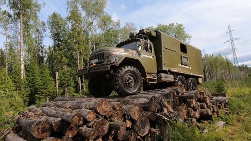 По следам утонувшего экскаватора. ЗИЛ-131, Турбо-трактор, и Нива.