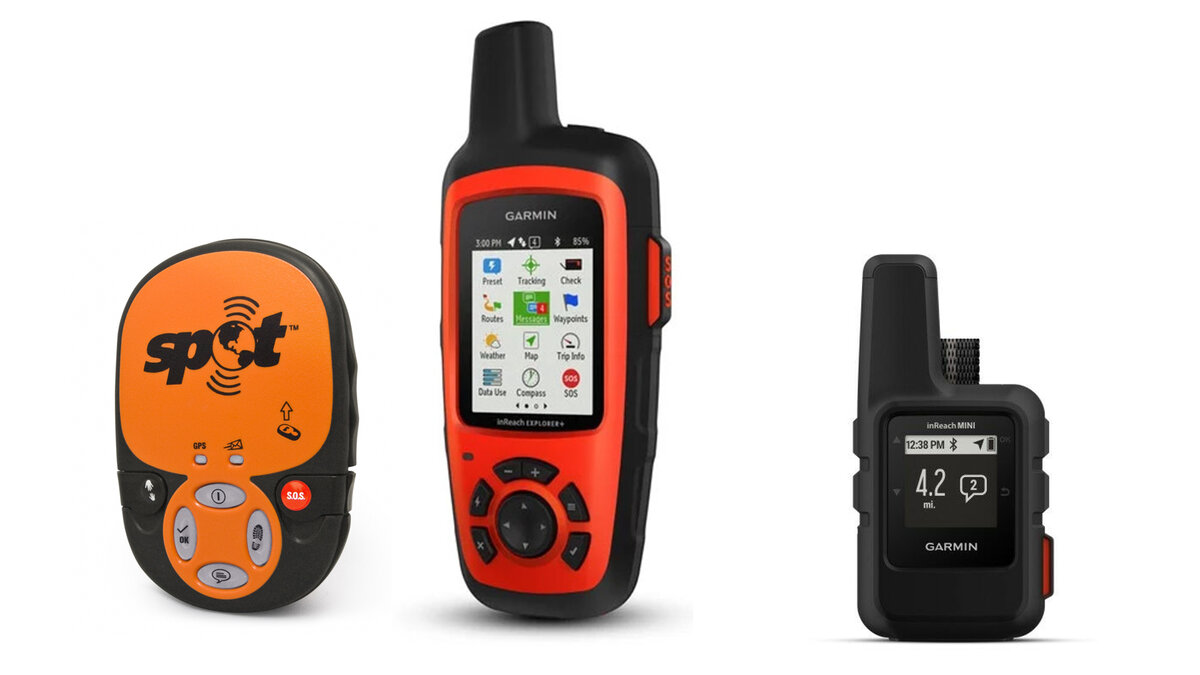 Треккер Spot и коммуникаторы Garmin INREACH Explorer+ и Garmin INREACH mini