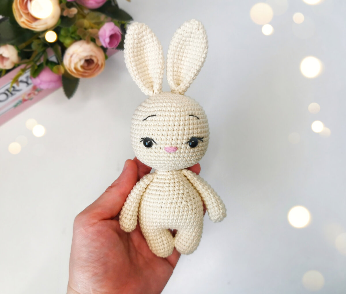 🐰Зайка крючком 🧶. Схема вязания игрушки.