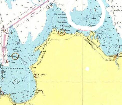 Карта глубин ладожского озера бухта петрокрепость