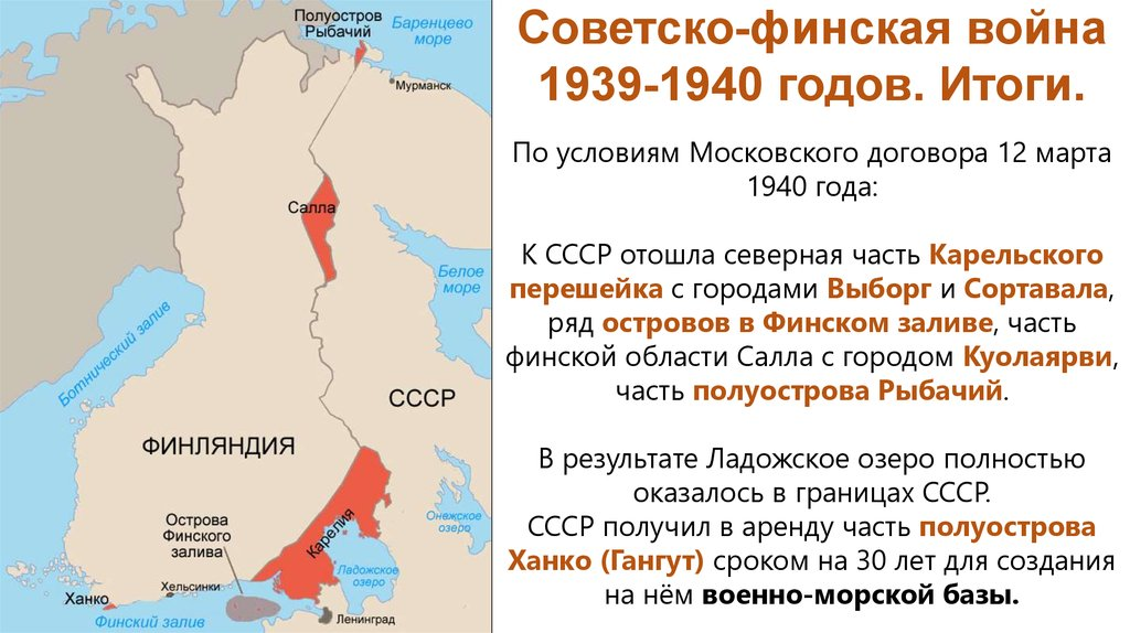 Территория финляндии до 1939 года карта и после