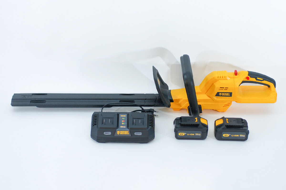 Denzel RBC510-36 Cordless Brush Cutter – аккумуляторный садовый кусторез с мощным коллекторным электромотором на 36V, комплектующийся сразу двумя аккумуляторами. Что из этого вышло, узнаем далее.-3