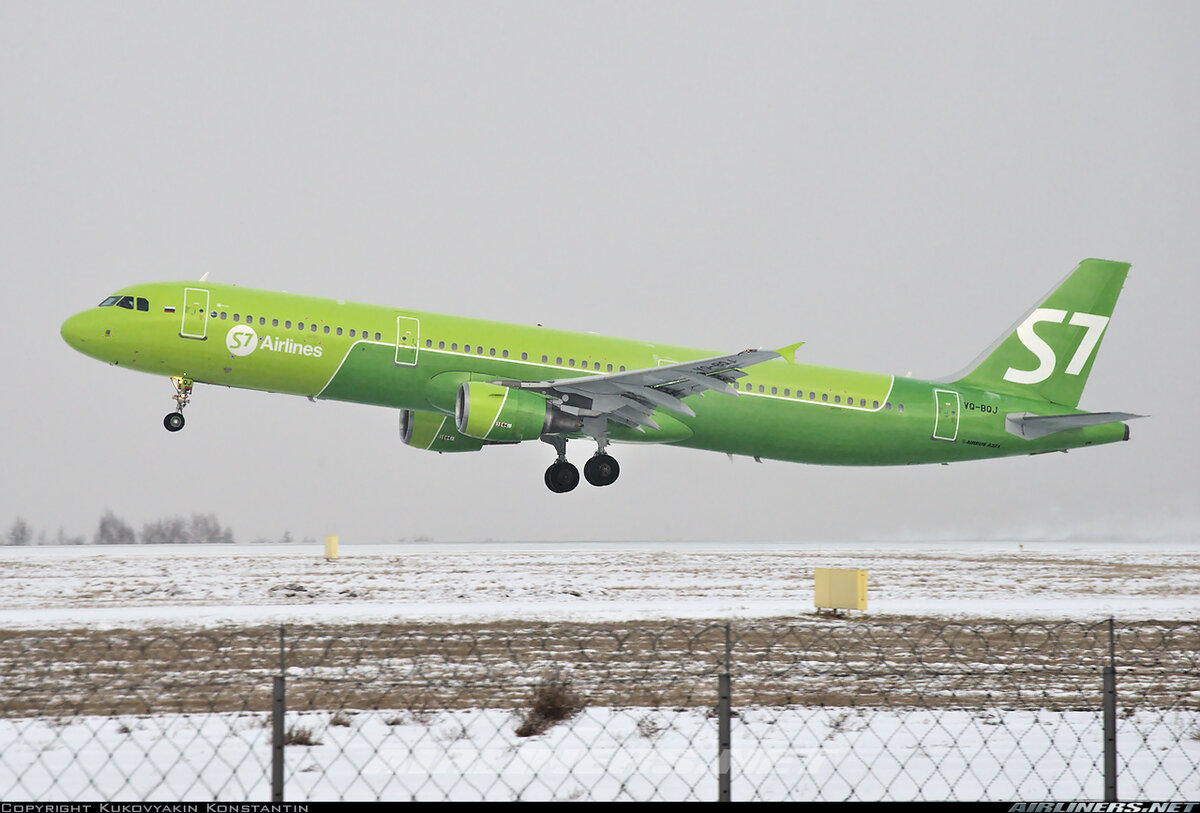 Самолёт s7 Airlines Airbus a321