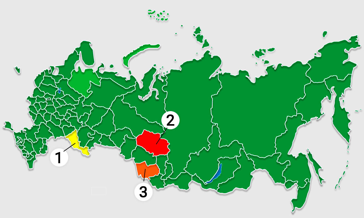 Карта где находится томск