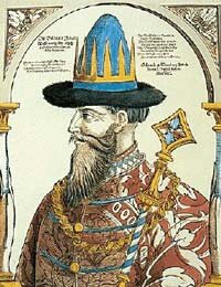 Иван IV. Гравюра XVI века, автор Христоф Вайгель 